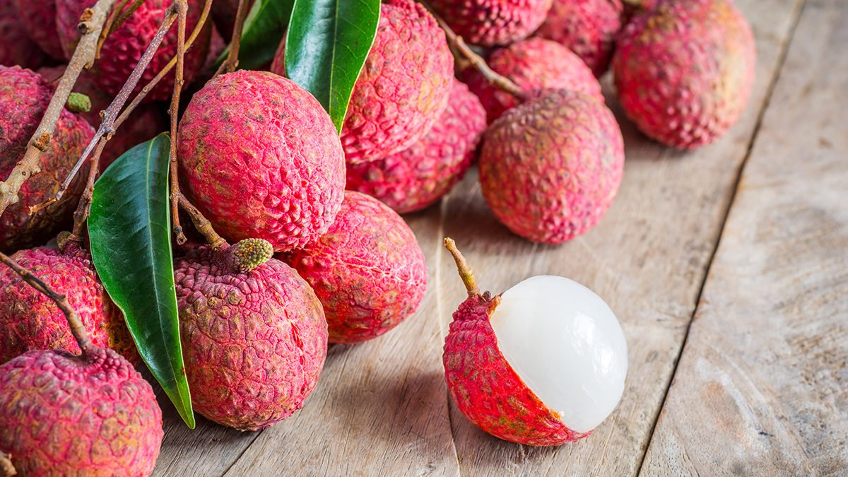 Lychee is a tropical fruit with the arrival of summer