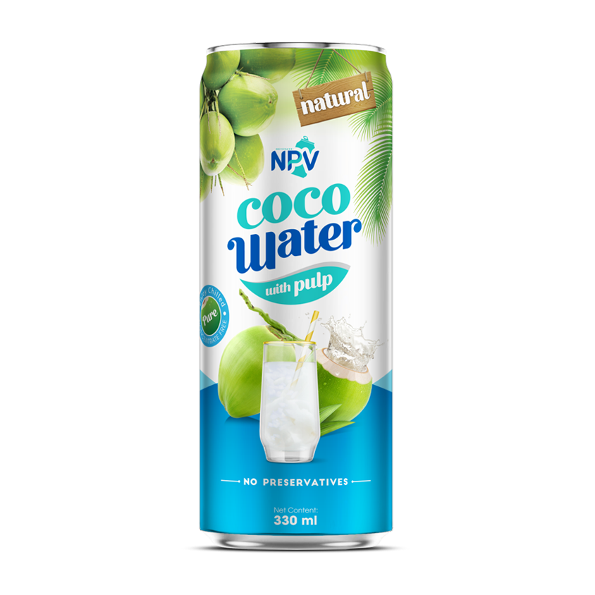 Coconut water with pulp 330ml Can