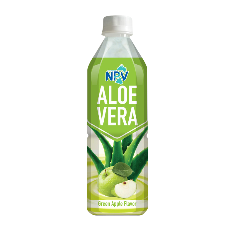 Aloe Vera Drink With Green Apple Flavor 500ml Bottle