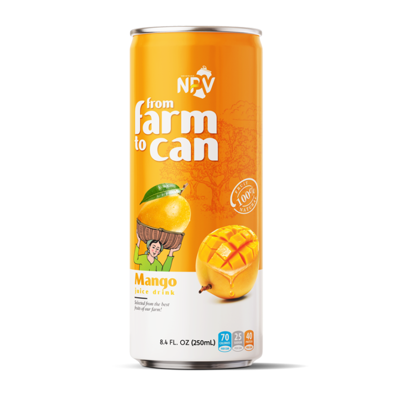 Mango Juice Drink 250ml Can NPV Beverage