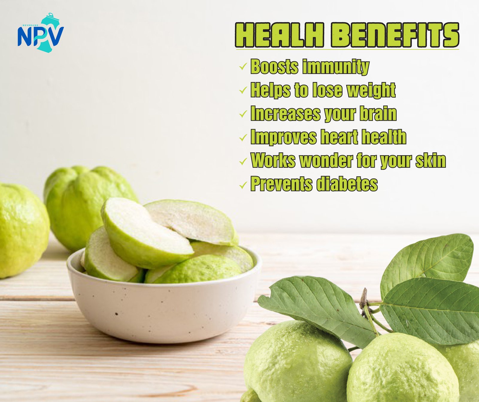 Guava Juice Drink 250ml Can NPV Brand NPV Beverage