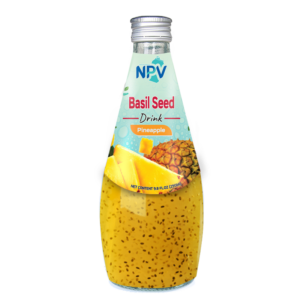 Basil Seed Drink With Pineapple Flavor