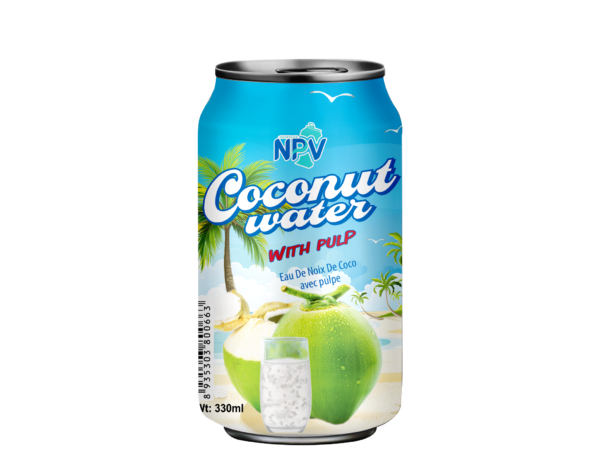 Coconut Water 330ml Can With Pulp