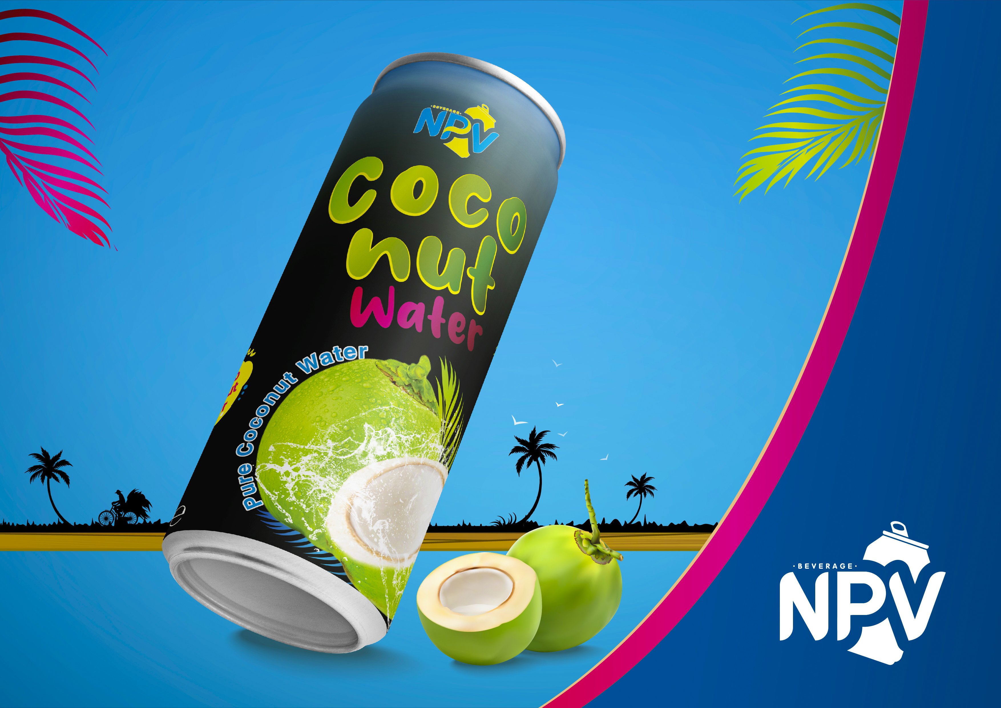 Natural coconut water from Vietnam