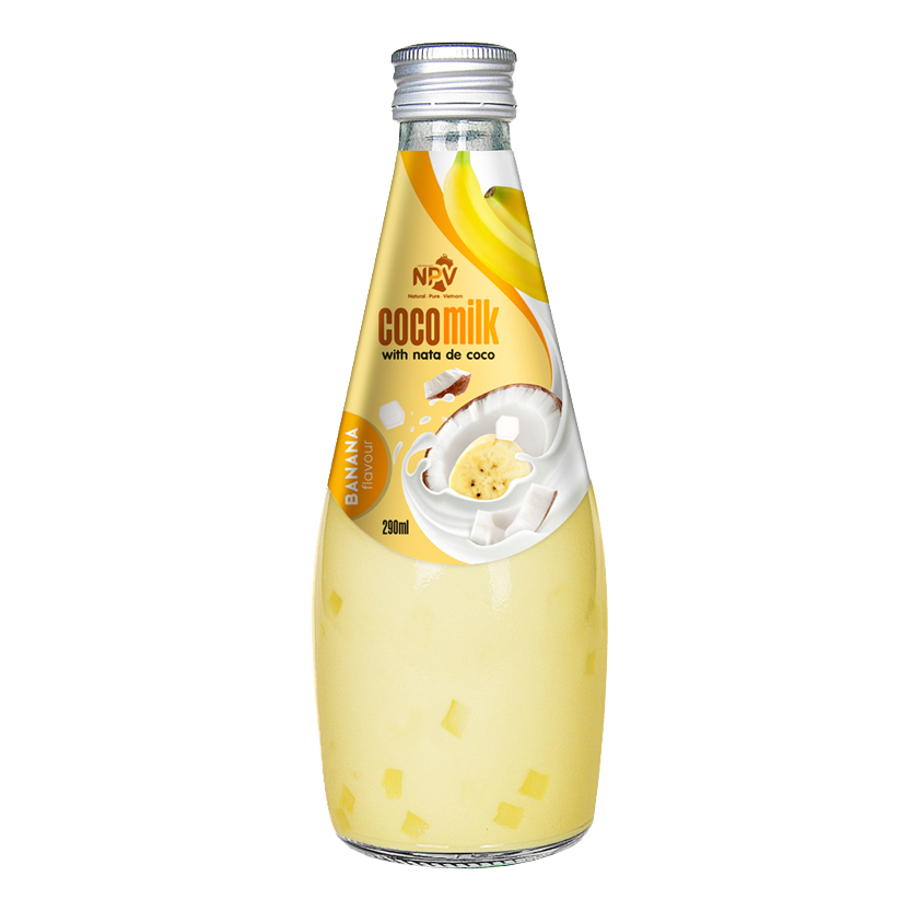 Coconut Milk Banana Flavor 290ml Glass Bottle NPV Brand
