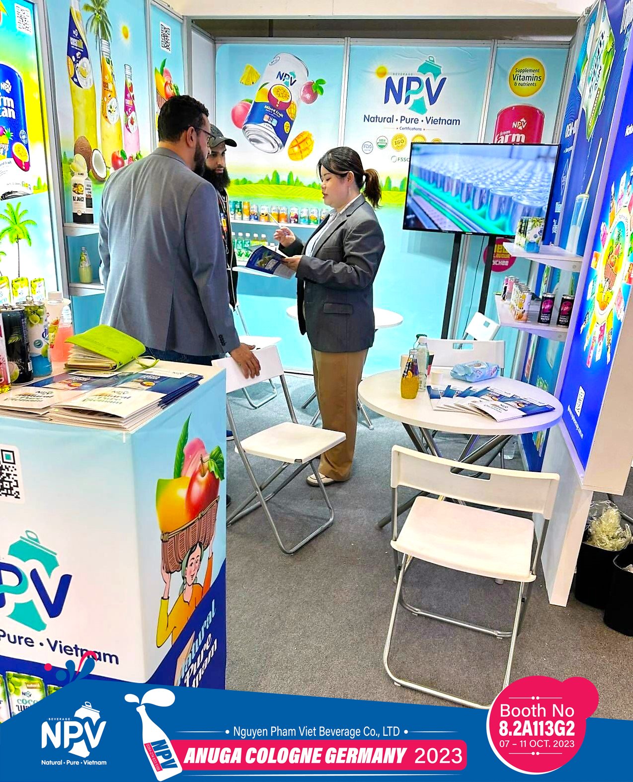 Customers visit NPV Booth at Anuga Cologne