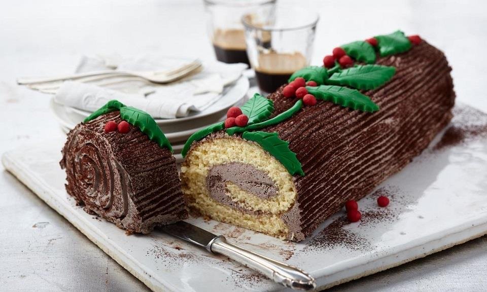 Yule Log Cake