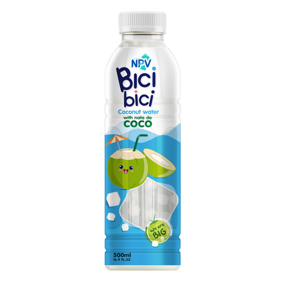 NPV Bici Bici Coconut Water with Nata de Coco 500ml PET Bottle
