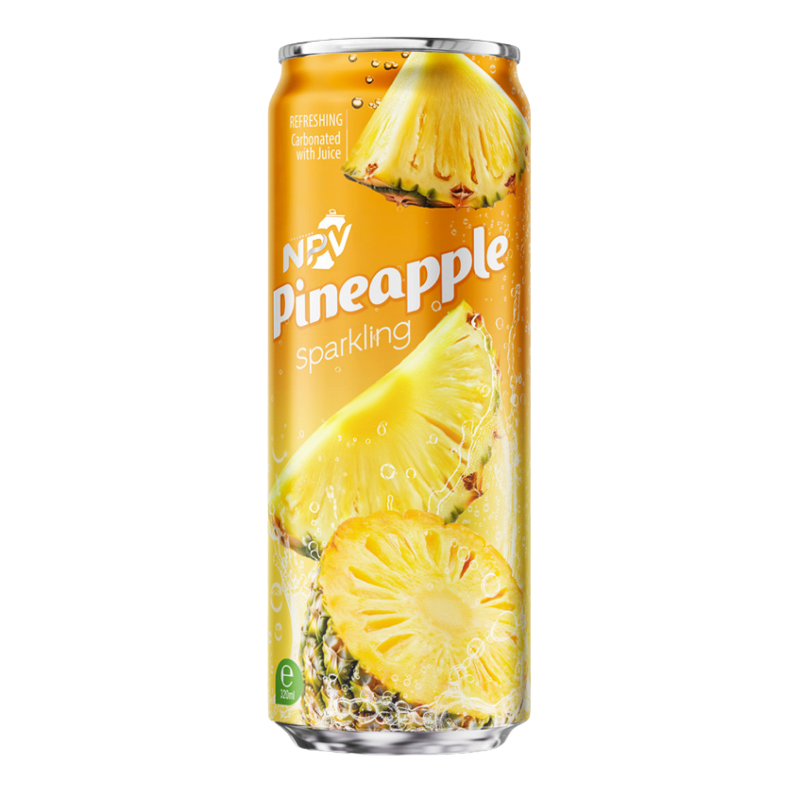 NPV Pineapple Sparkling Juice 320ml Sleek Can