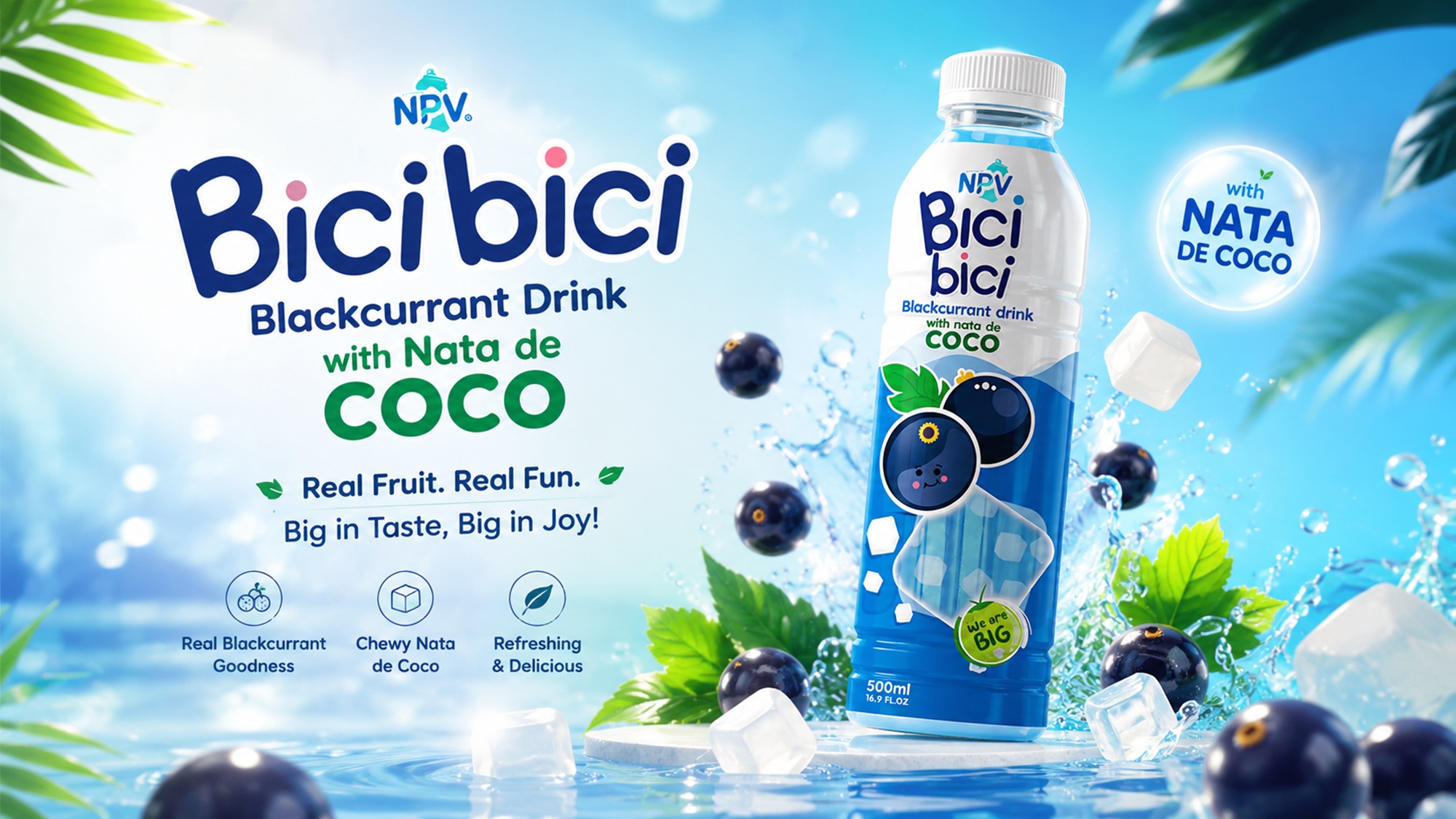NPV Bici Bici Blackcurrant Juice with Nata de Coco A Refreshing Beverage Innovation