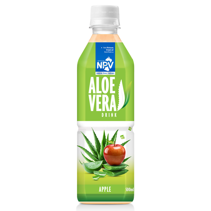 Fresh & Healthy 500ml Pet Bottle Aloe Vera Juice Drink With Apple