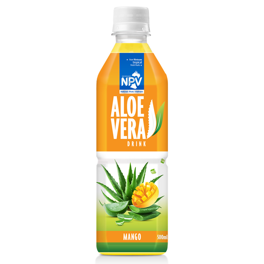Fresh & Healthy 500ml Pet Bottle Aloe Vera Juice Drink With Mango