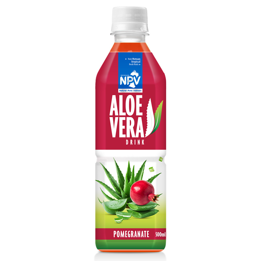 Fresh & Healthy 500ml Pet Bottle Aloe Vera Juice Drink With Pomegranate