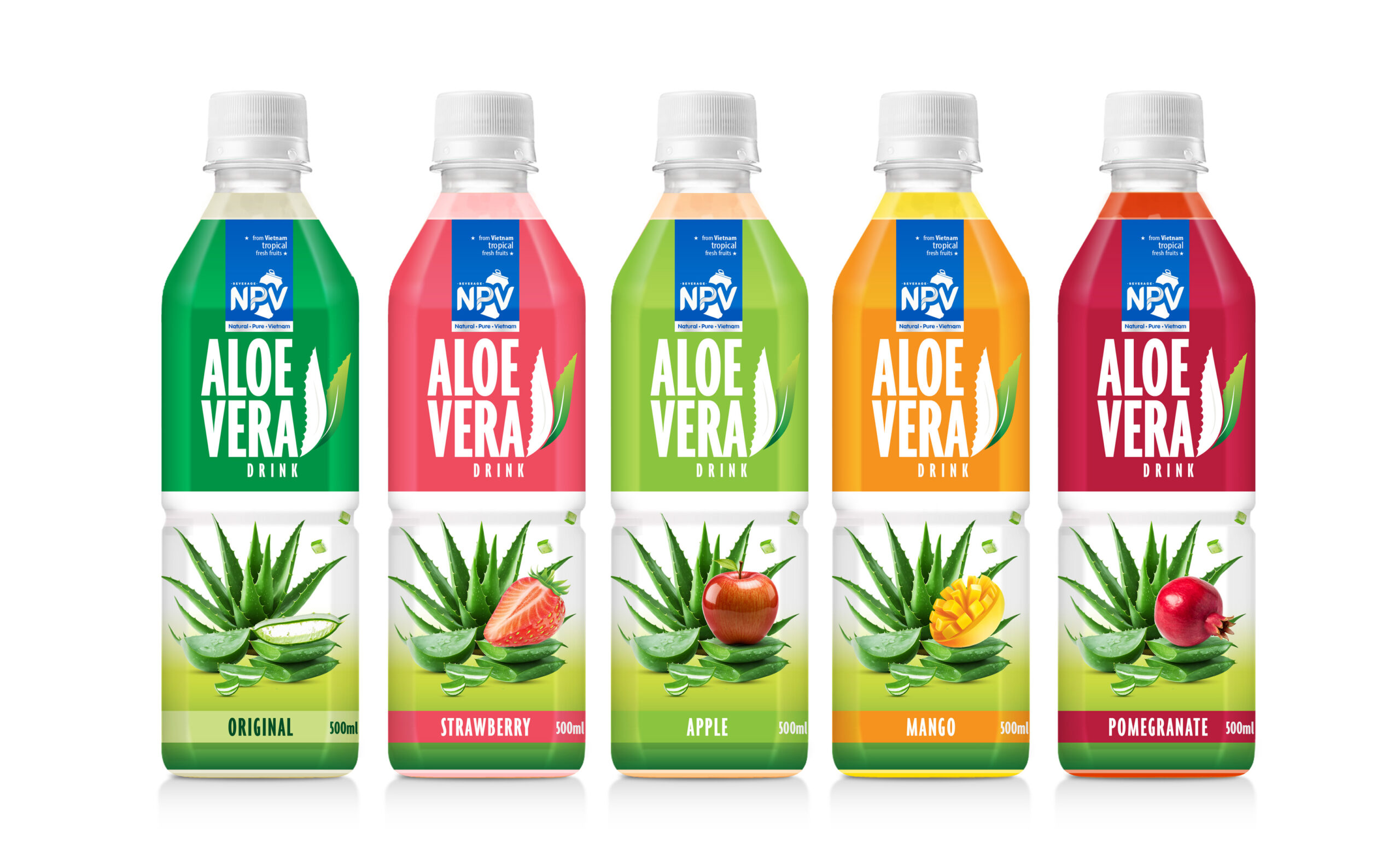 Fresh & Healthy 500ml Pet Bottle Aloe Vera Juice Drink With Pomegranate Poster 1