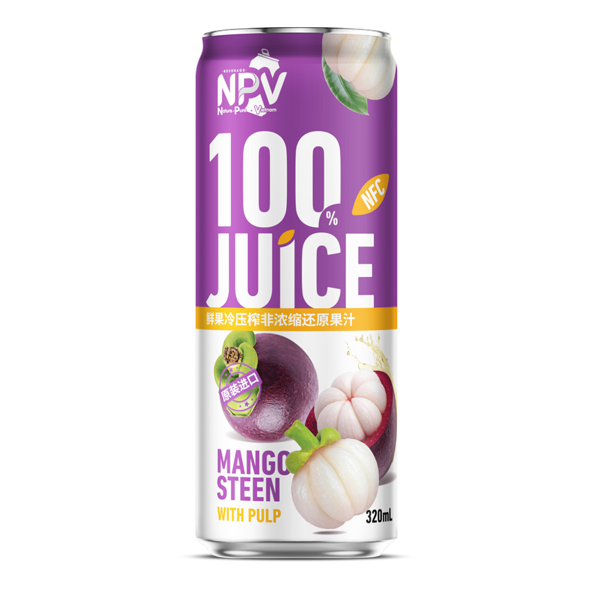 100 Juice NFC Mangosteen With Pulp Drink 320ml