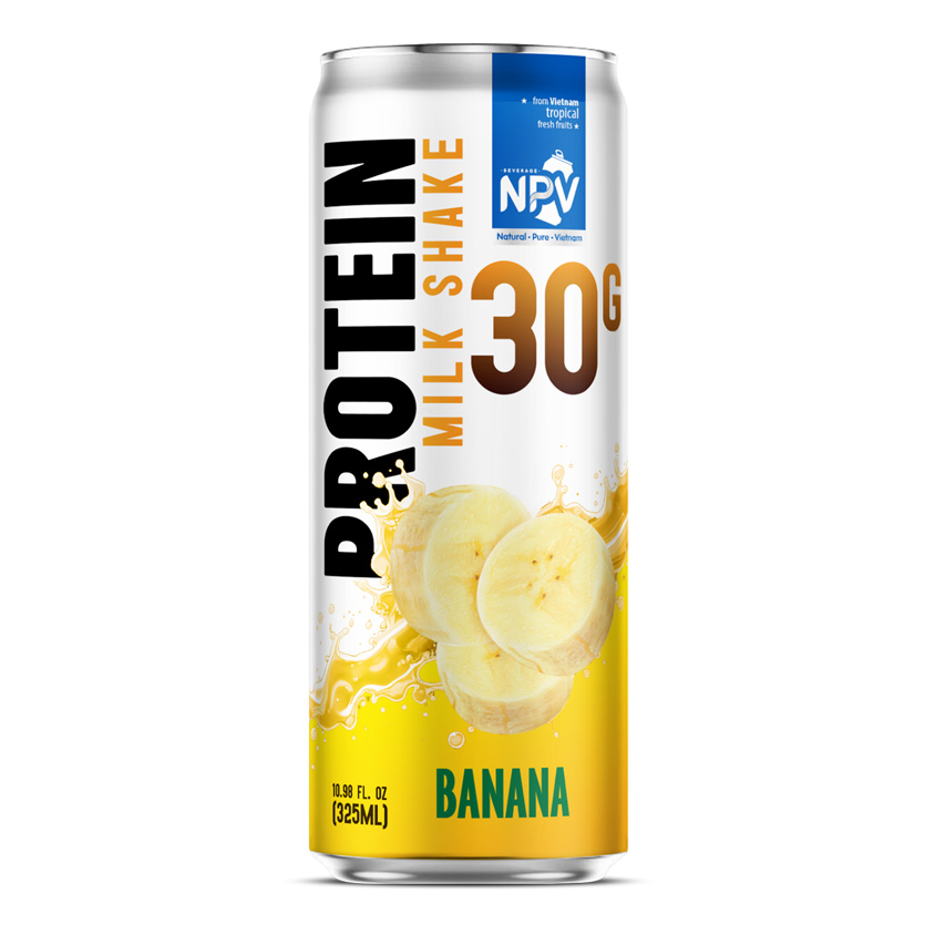 30g Protein Milk Shake With Banana Drink 325ml (10.98 Fl Oz)