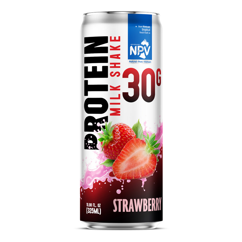 30g Protein Milk Shake With Strawberry Drink 325ml (10.98 Fl Oz)