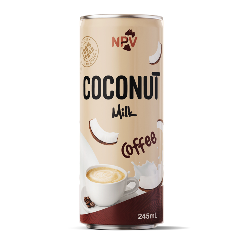 Plant Based 100% Vegan Coconut Milk Coffee Drink 250ml Cans