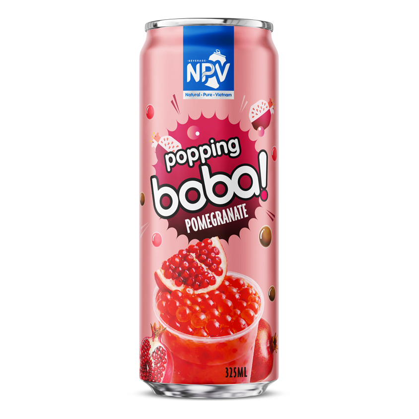 Pomegranate Popping Boba Drink 320ml Can
