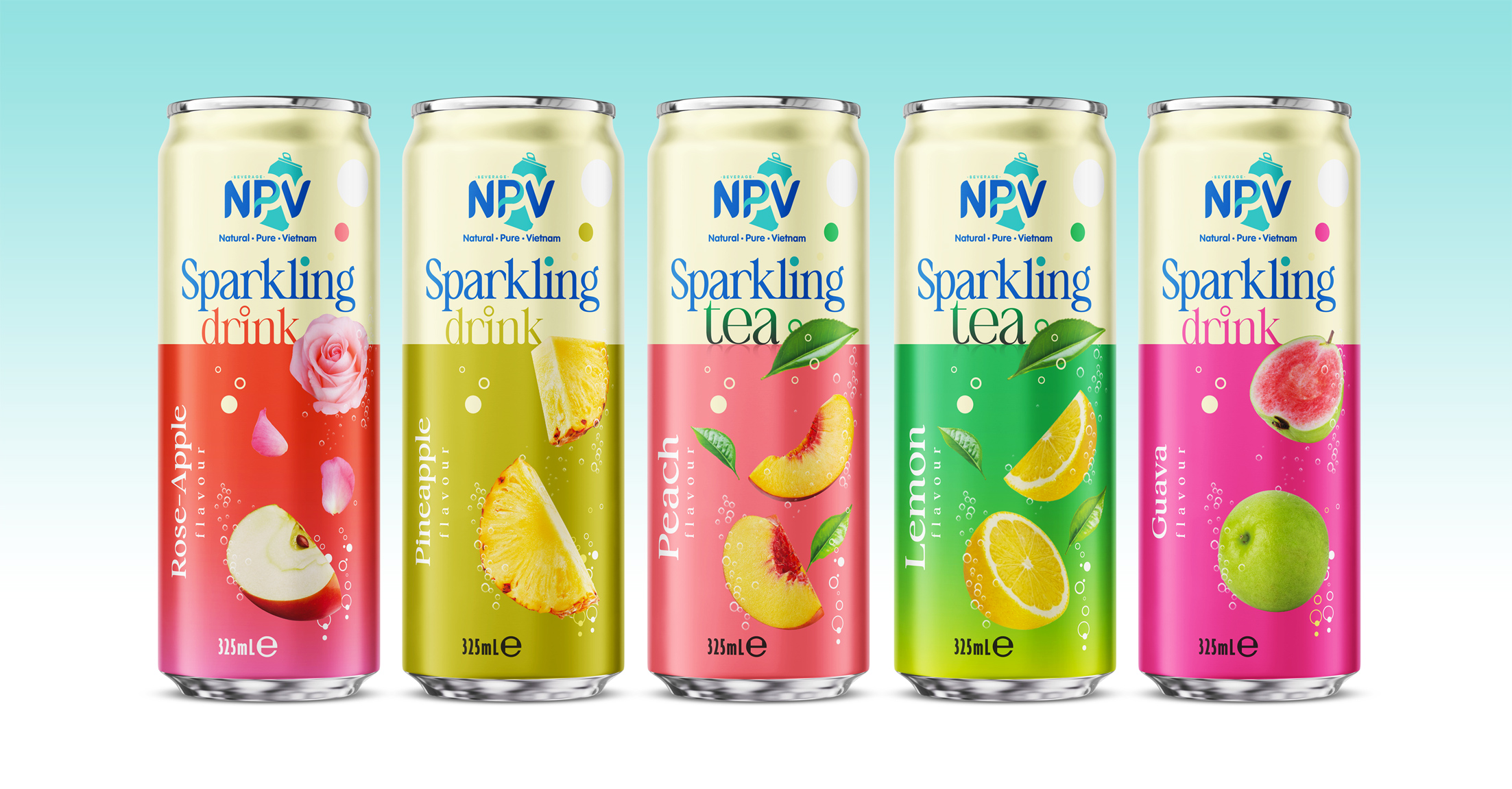 Refreshing Sparkling Drink With Lemon Flavour 320ml Can Poster 1