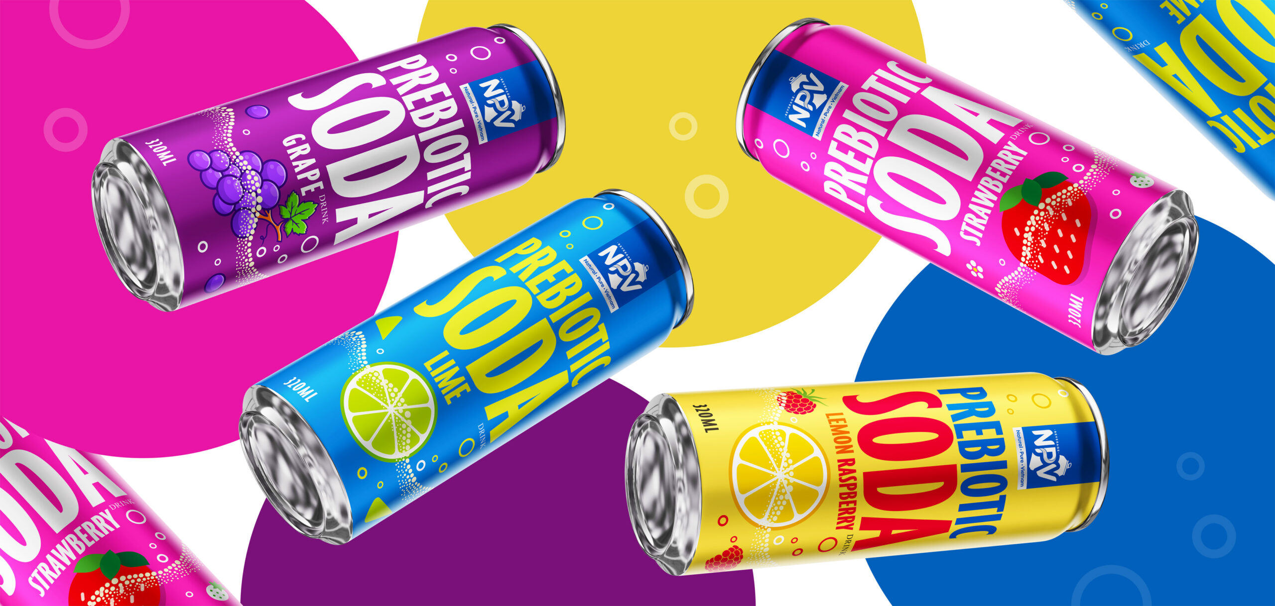 Sparkling Prebiotic Grape Drink 320ml Can – Low Calorie Refreshment Poster 2