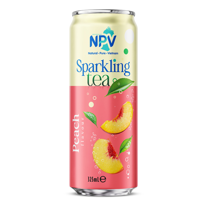Refreshing Sparkling Drink With Peach Flavour 320ml Can