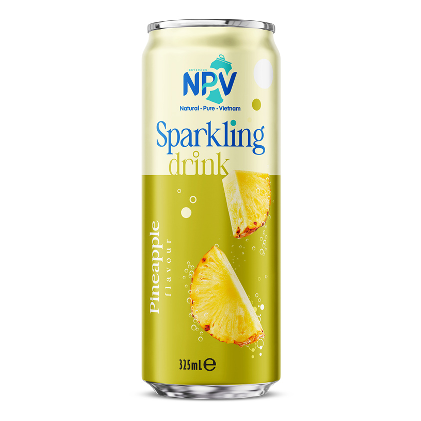 Refreshing Sparkling Drink With Pineapple Flavour 320ml Can