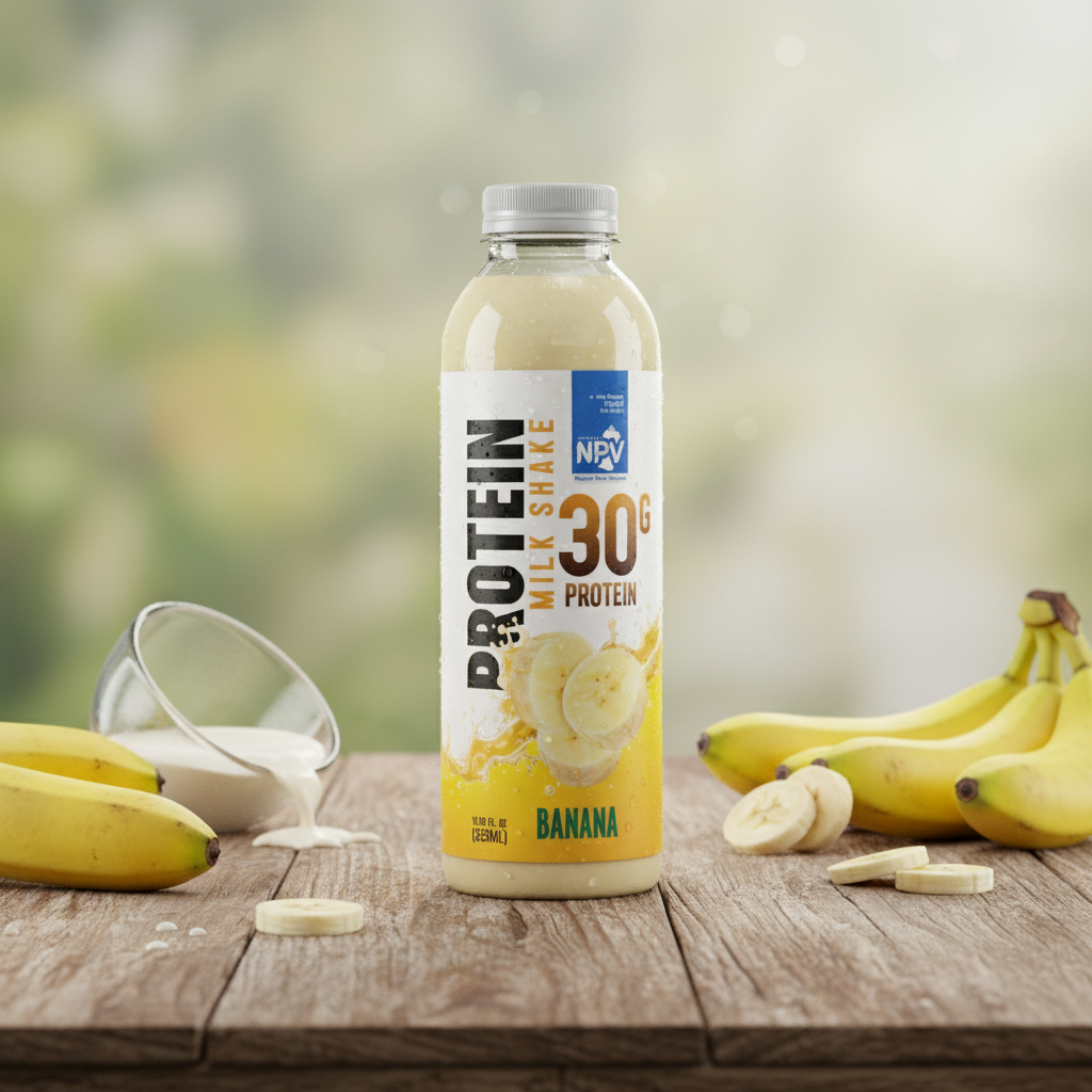 30g Protein Milk Shake With Banana Drink 325ml – NPV Premium Beverage