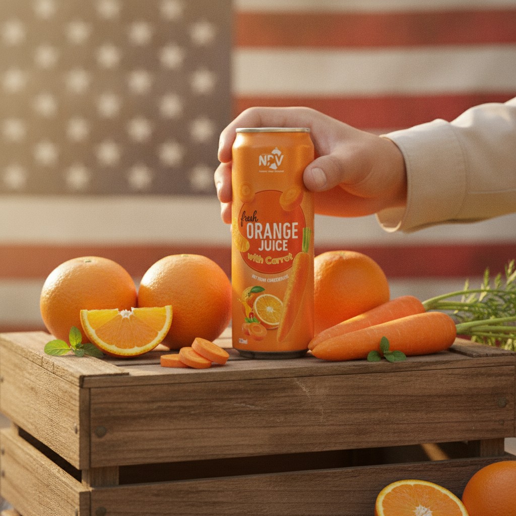 US Market: Opportunities for Orange Carrot Juice Drink Importers