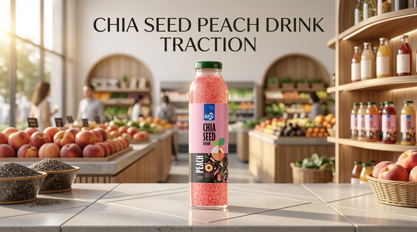 How Chia Seed Peach Drink Is Gaining Traction Among US Importers