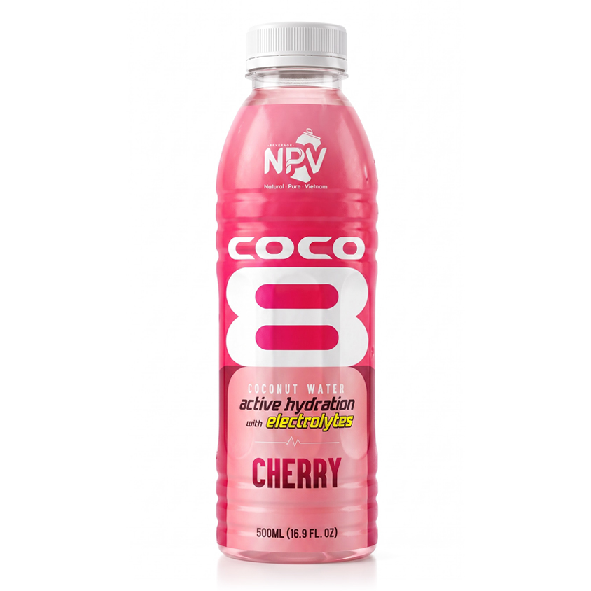 NPV 500ml Cherry Coconut Water Electrolyte Drink PET Bottle