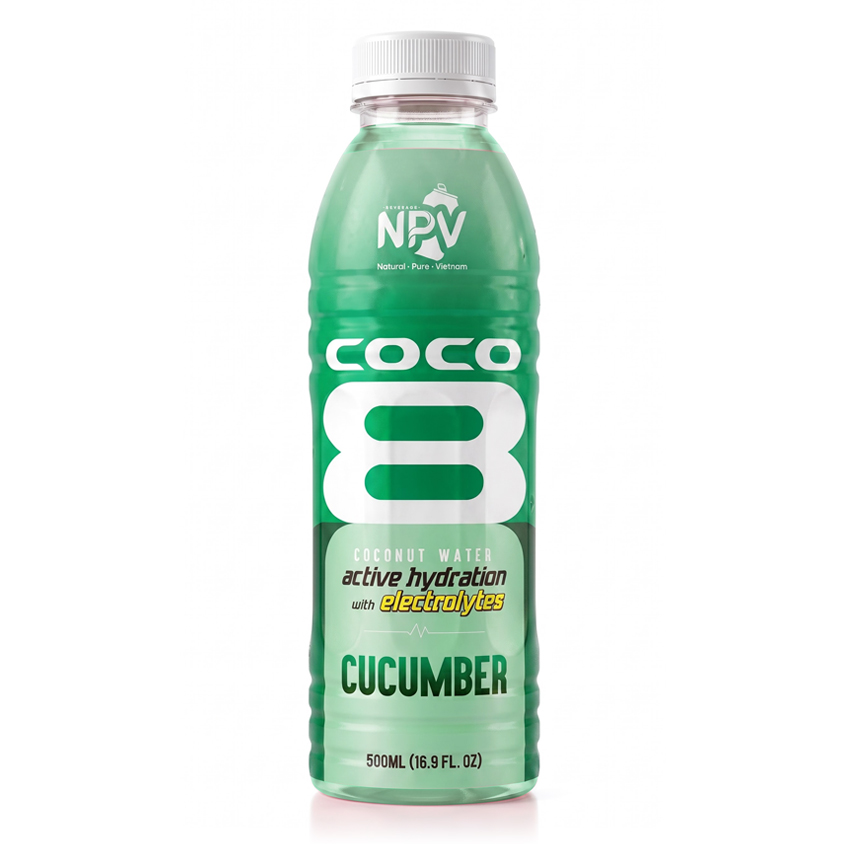 NPV 500ml Cucumber Coconut Water Electrolyte Drink PET Bottle