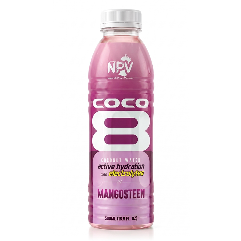 NPV 500ml Mangosteen Coconut Water Electrolyte Drink PET Bottle