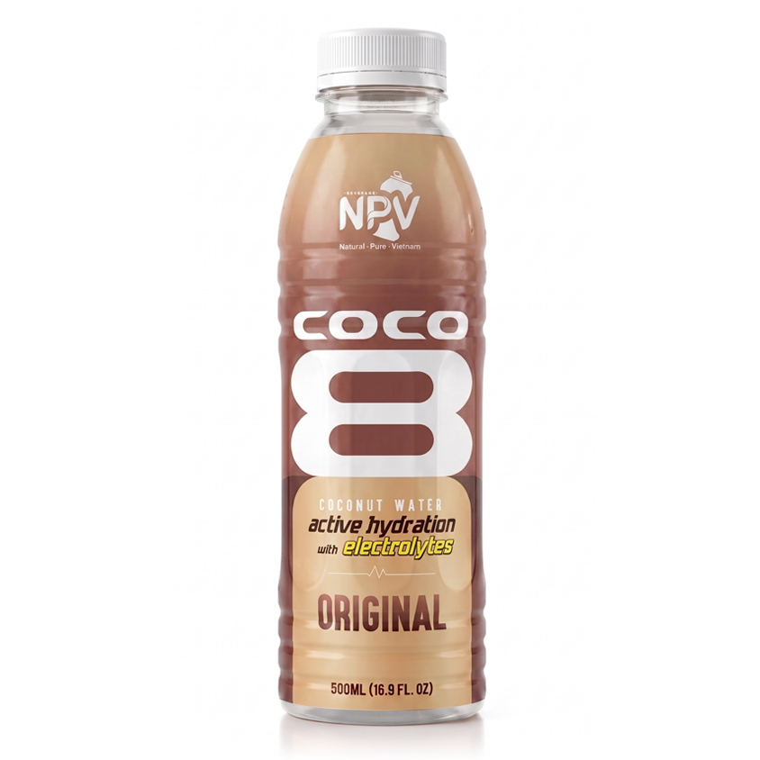 NPV 500ml Original Coconut Water Electrolyte Drink PET Bottle