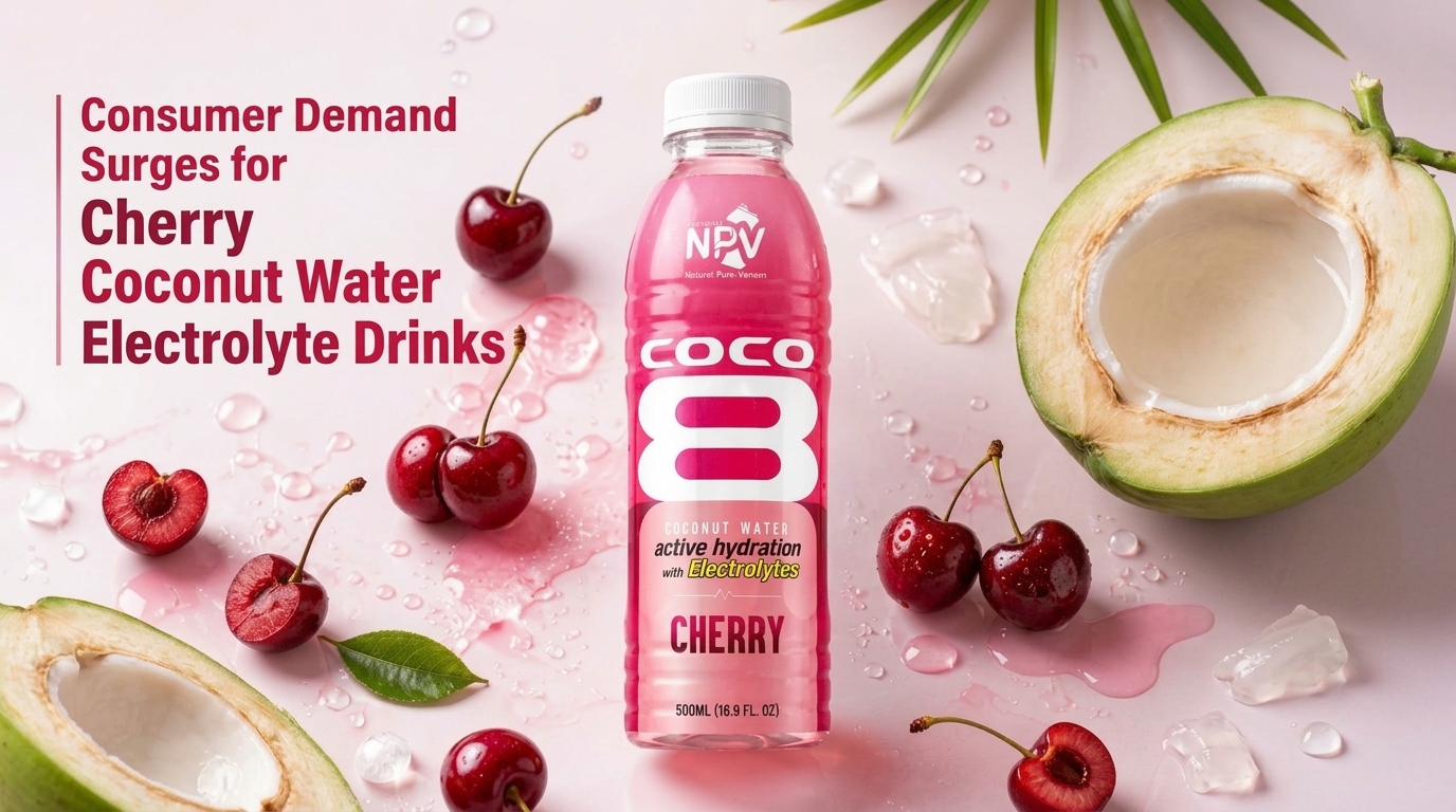 Consumer Demand Surges for Cherry Coconut Water Electrolyte Drinks