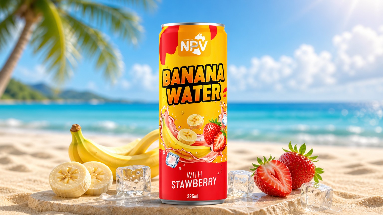 NPV banana water straw Poster 1