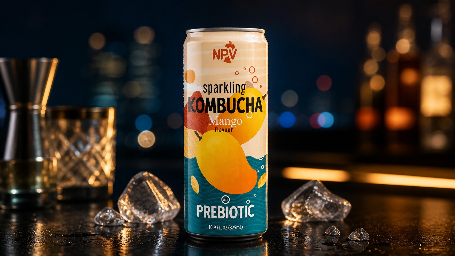 NPV-Kombucha-Mango-Flavor-325ml Can Poster 2