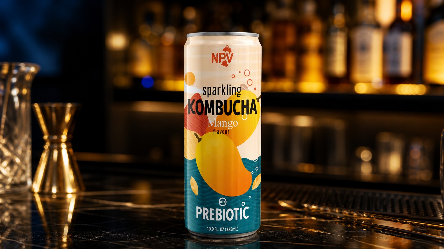 NPV-Kombucha-Mango-Flavor-325ml Can Poster 1